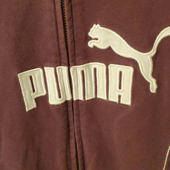 Children's puma jacket/ chocolate colored. - Picture 3 of 5